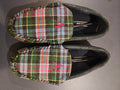 Land's End Men's Homme Flannel Lined Suede Slip on Moccasin Loafers - Size 8