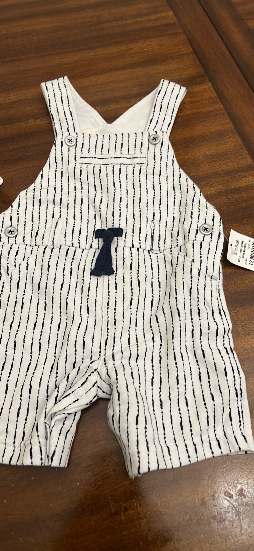 First Impressions Baby Boy overall outfit set -12 months