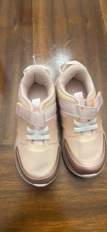 Toddler Girl's light-up hook & loop Reese sneakers - 8