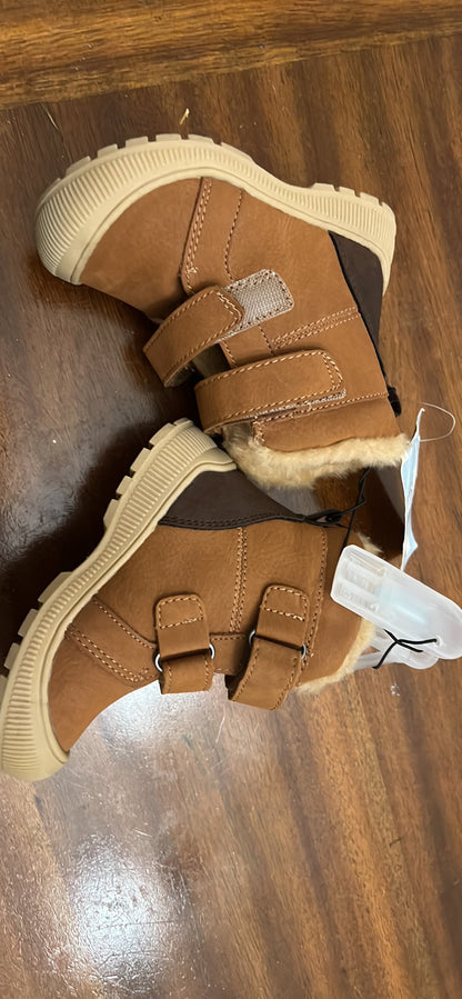 Toddler Eli Winter Boots Cognac - Cat & Jack Size 5