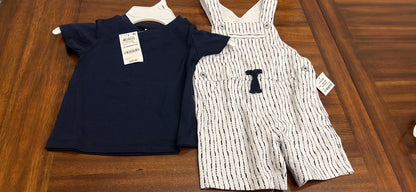 First Impressions Baby Boy overall outfit set -12 months