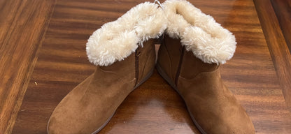 Girl's Mila Shearling Style Winter Boots Cognac