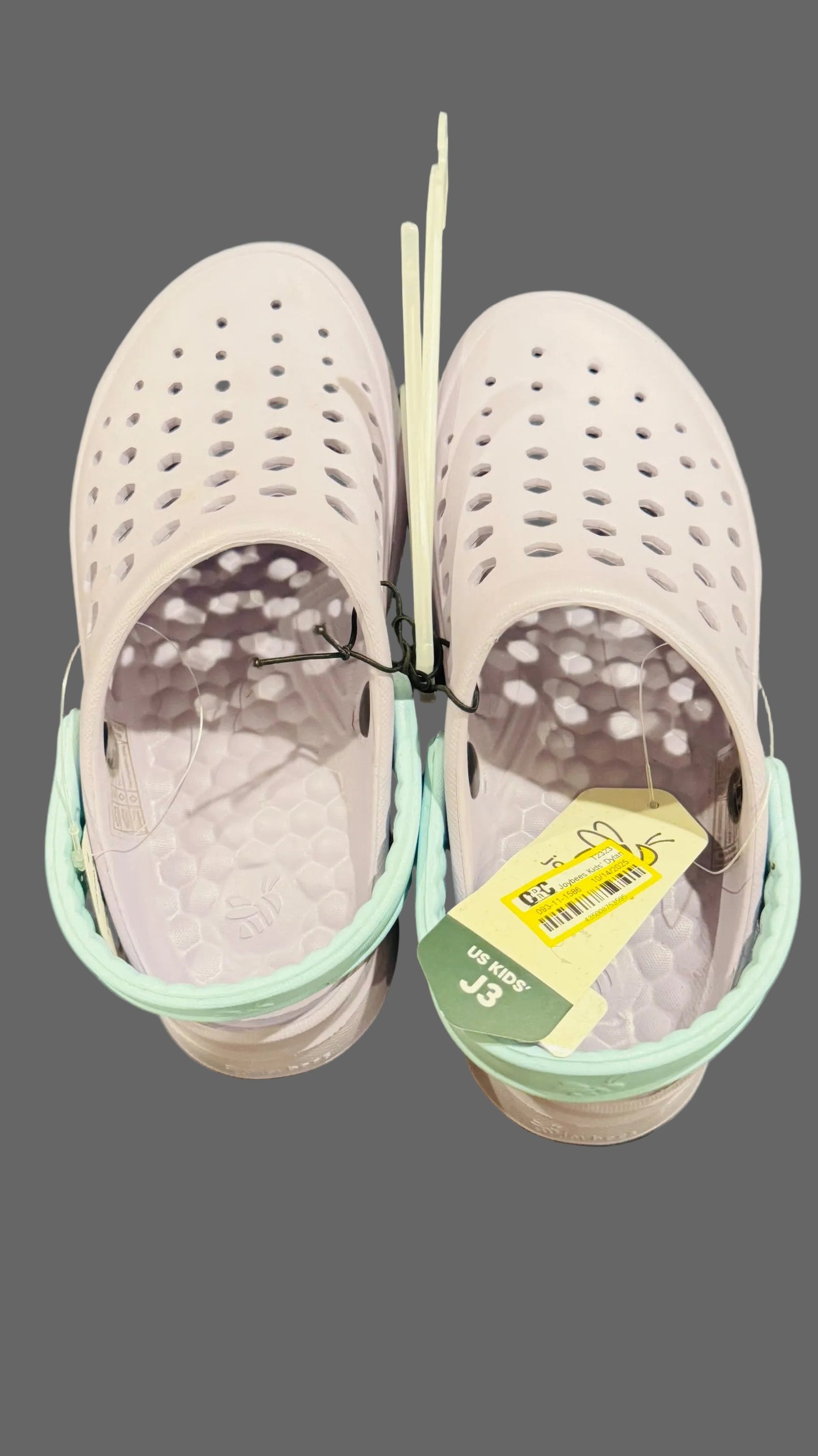 Joybees Kids' Dylan Slip-On Clogs - Sky Blue/Lilac Purple-CHOOSE SIZE