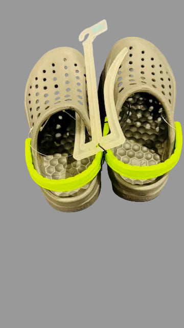 Joybees Toddler Harper Slip - On Clog Sandals - Lime Green/Charcoal Gray