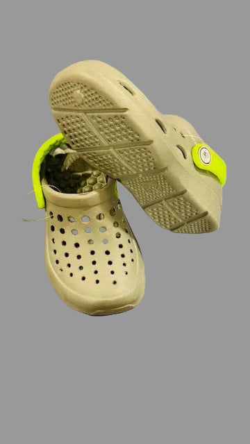 Joybees Toddler Harper Slip - On Clog Sandals - Lime Green/Charcoal Gray