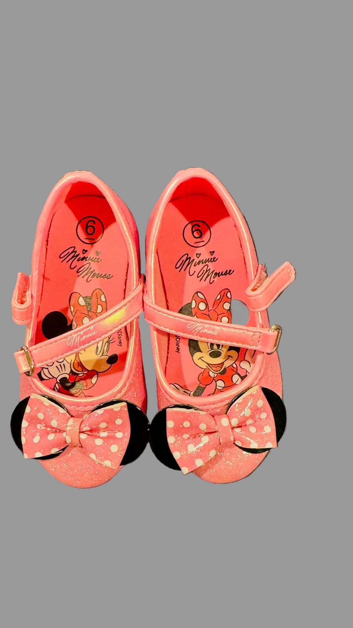 Toddler Girls' Disney Minnie Mouse Ballet Flats - Pink 6