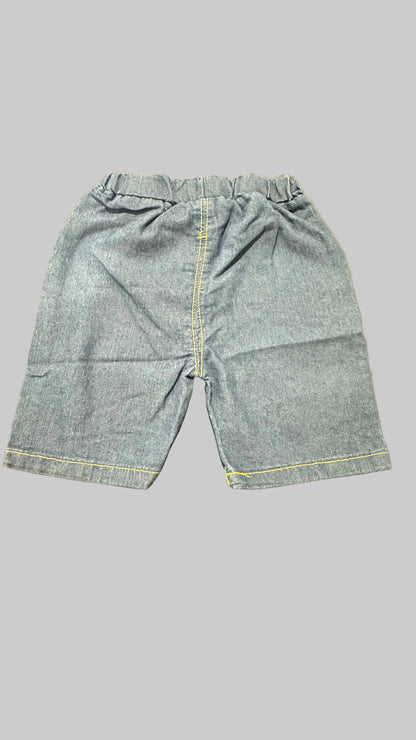 Toddler Boys Summer Outfit Button Short Sleeve Shirt Tops+Shorts Clothes Set