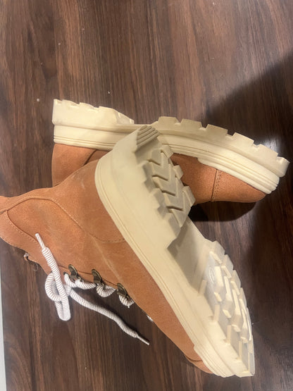 Girls' Willa Zipper Lace-up Combat Shearling Style Boots