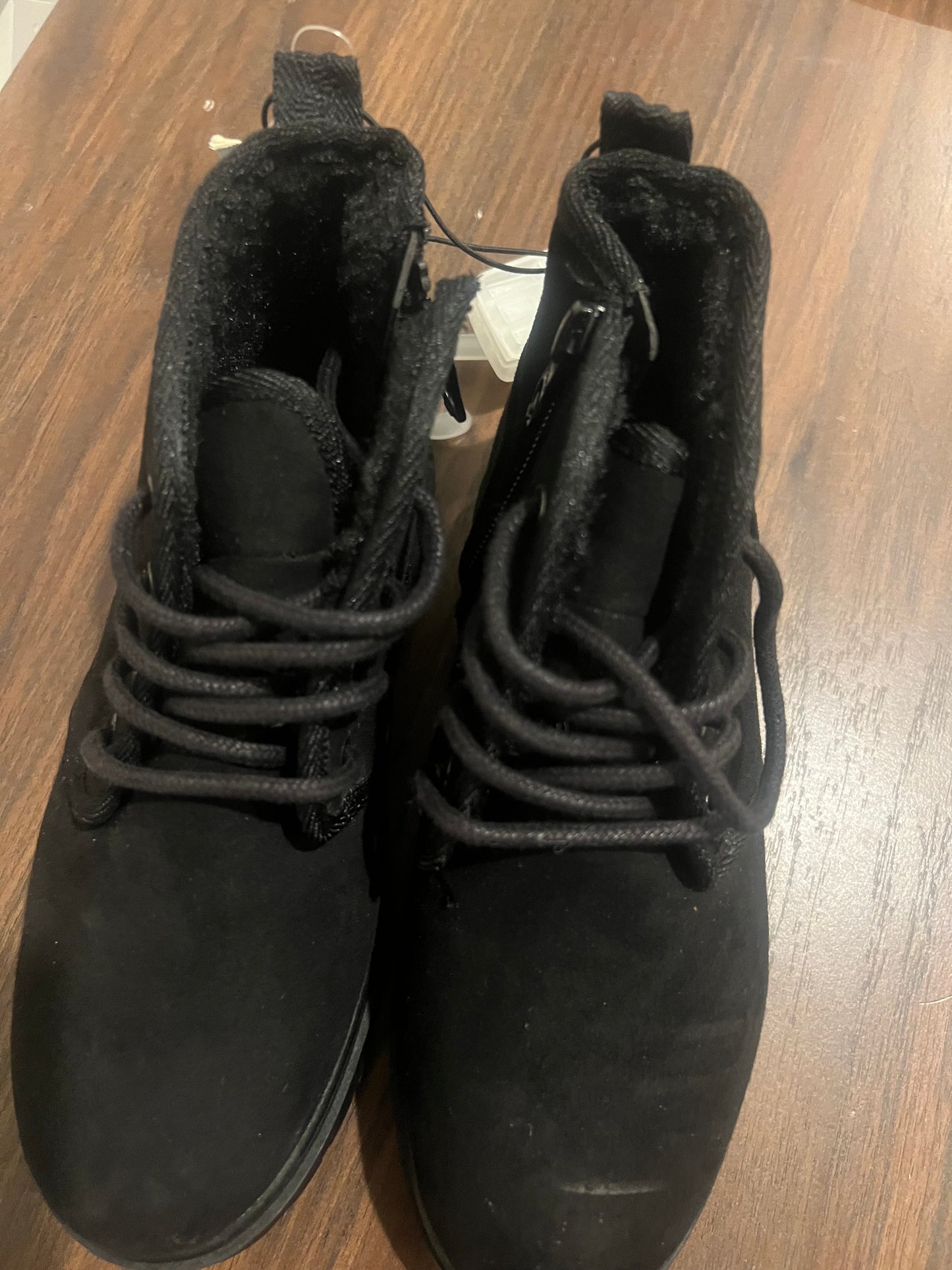 Boys' Ronin Slip-On Lace/Zipper Black Chukka Boots