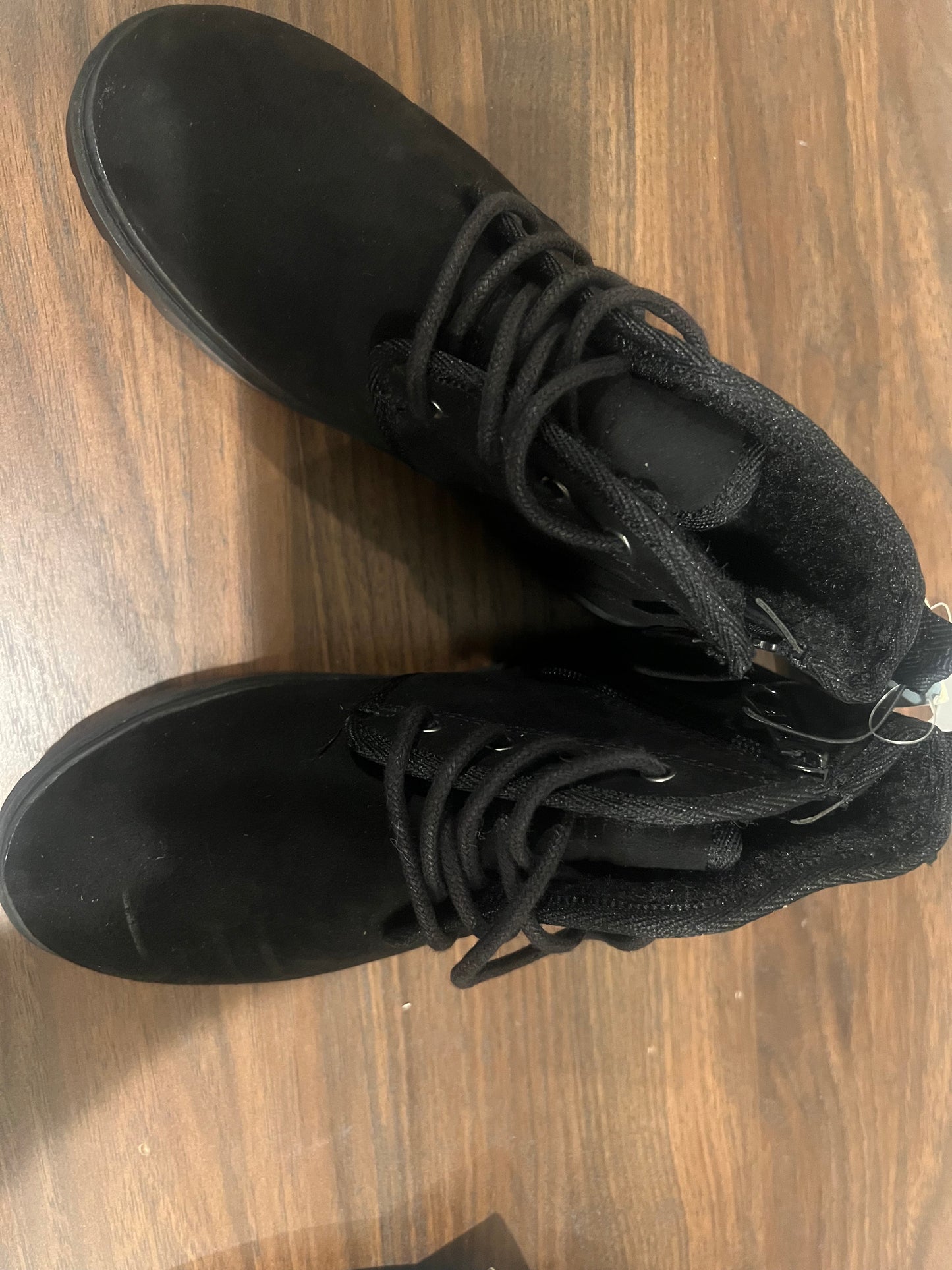 Boys' Ronin Slip-On Lace/Zipper Black Chukka Boots