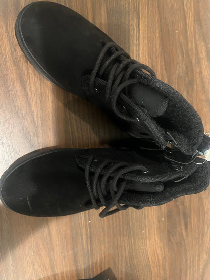 Boys' Ronin Slip-On Lace/Zipper Black Chukka Boots