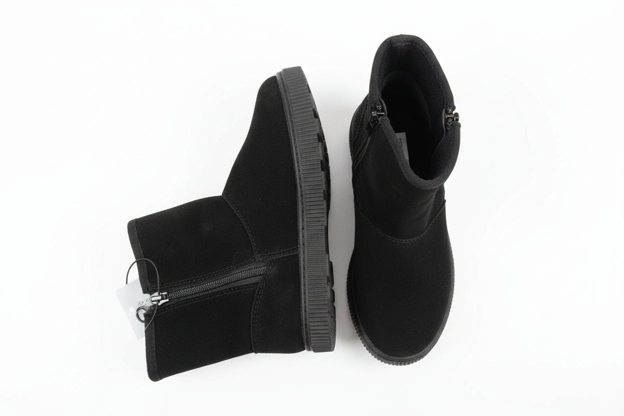 Toddler Girls' Arlo Zipper Shearling Style Boots - 10