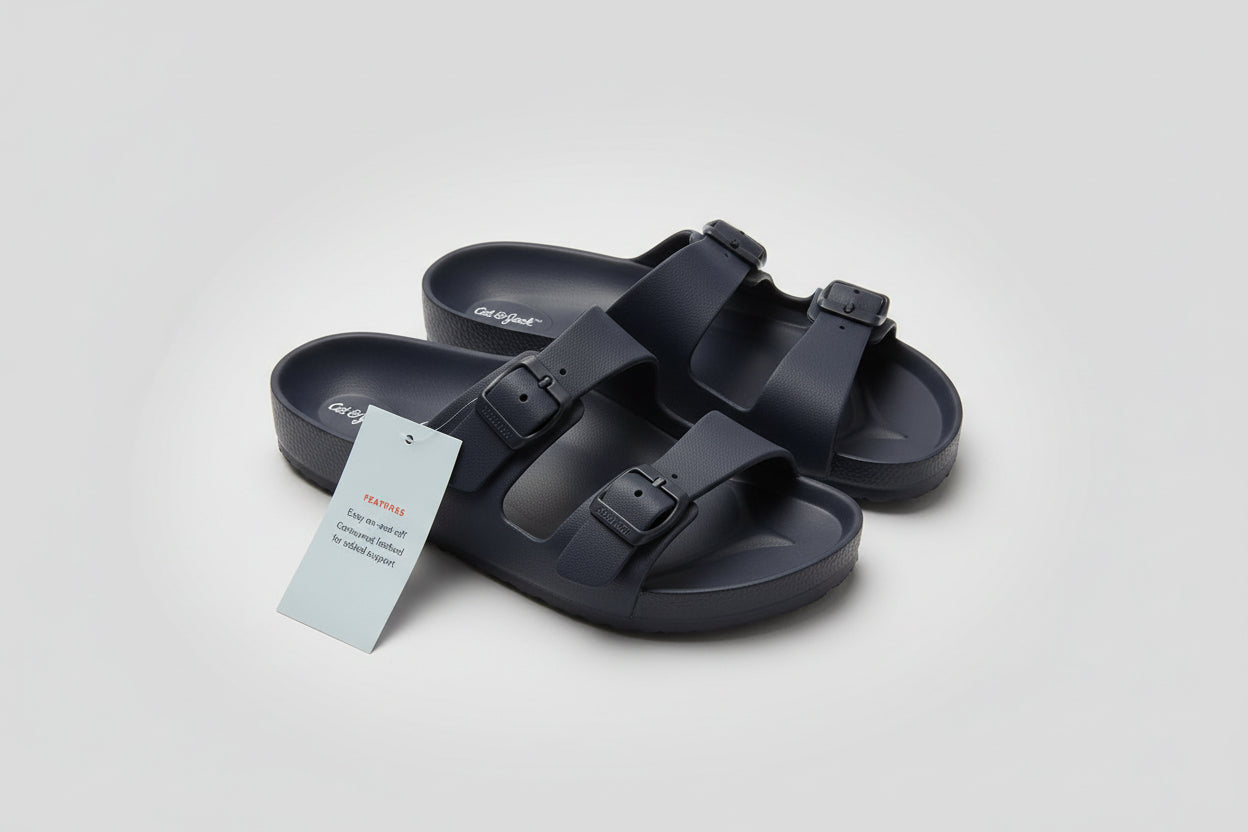 Cat & Jack Big Kids Noa Slip-On Footbed Sandals