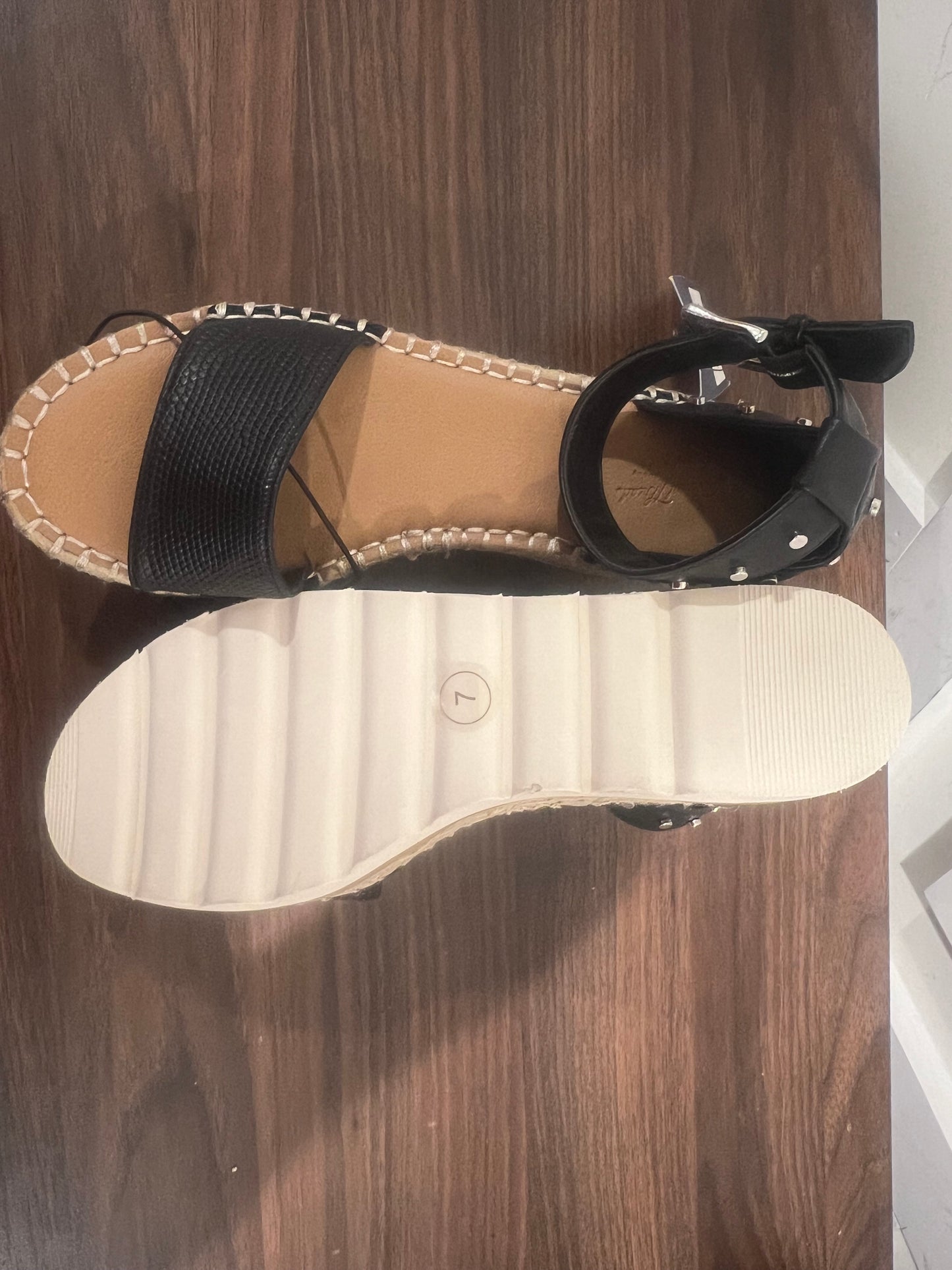 Women's Jean Espadrille 2.5" Wedge Heel - size 7