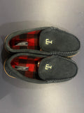 Land's End Men's Hommes Flannel Lined Suede Slip on Moccasin Loafers - Size 13
