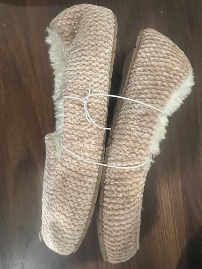 Stars Above Women's Pink/Kora Suede Faux Fur Lining Moccasin Slip-On Slippers -7