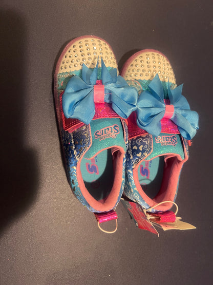 S Sport By Skechers Toddler Girls Brielle Crystal Stars Light up Sneakers - Size 10