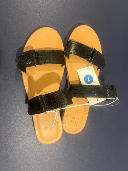 A New Day Women's Illiana Two Band Sandals Black - Size 7