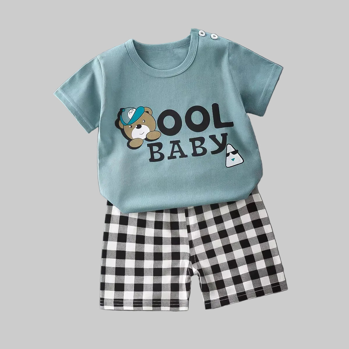 Toddlers' Summer Casual Outfit 2PCS Short Sleeve with Pants Clothing set - Sizes 36M