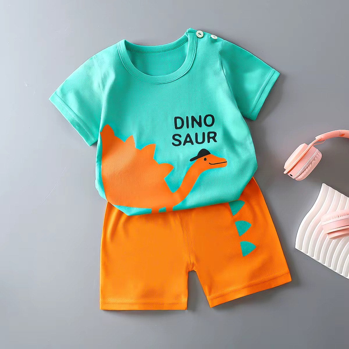 Toddlers' Summer Casual Outfit 2PCS Short Sleeve with Pants Clothing set - Sizes 36M