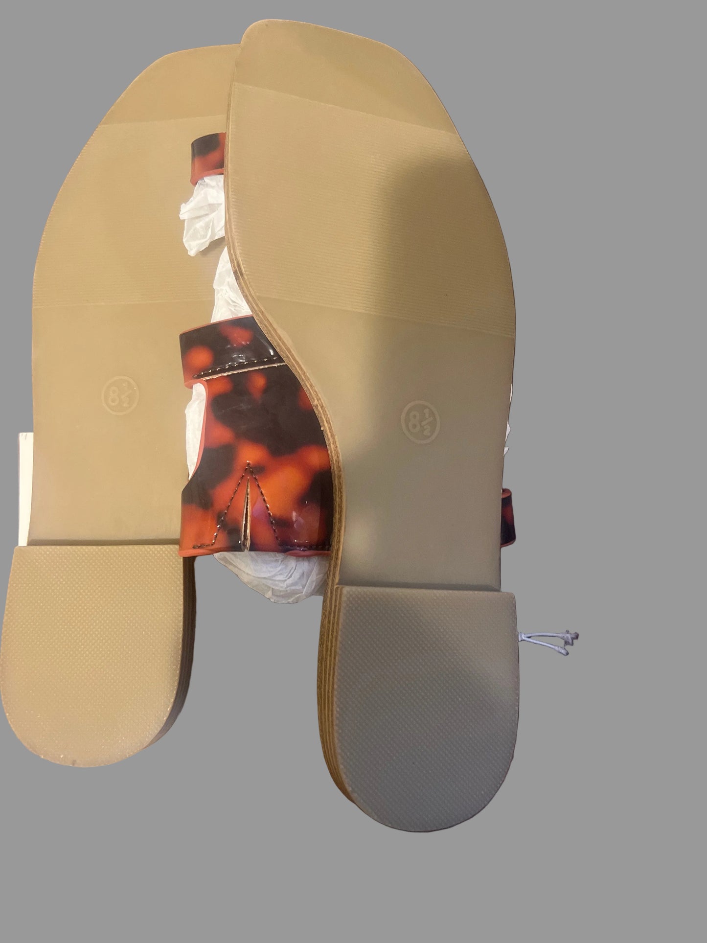 A New Day Women's Marilyn Toe Ring Footbed Sandals with a Tortoise Pattern